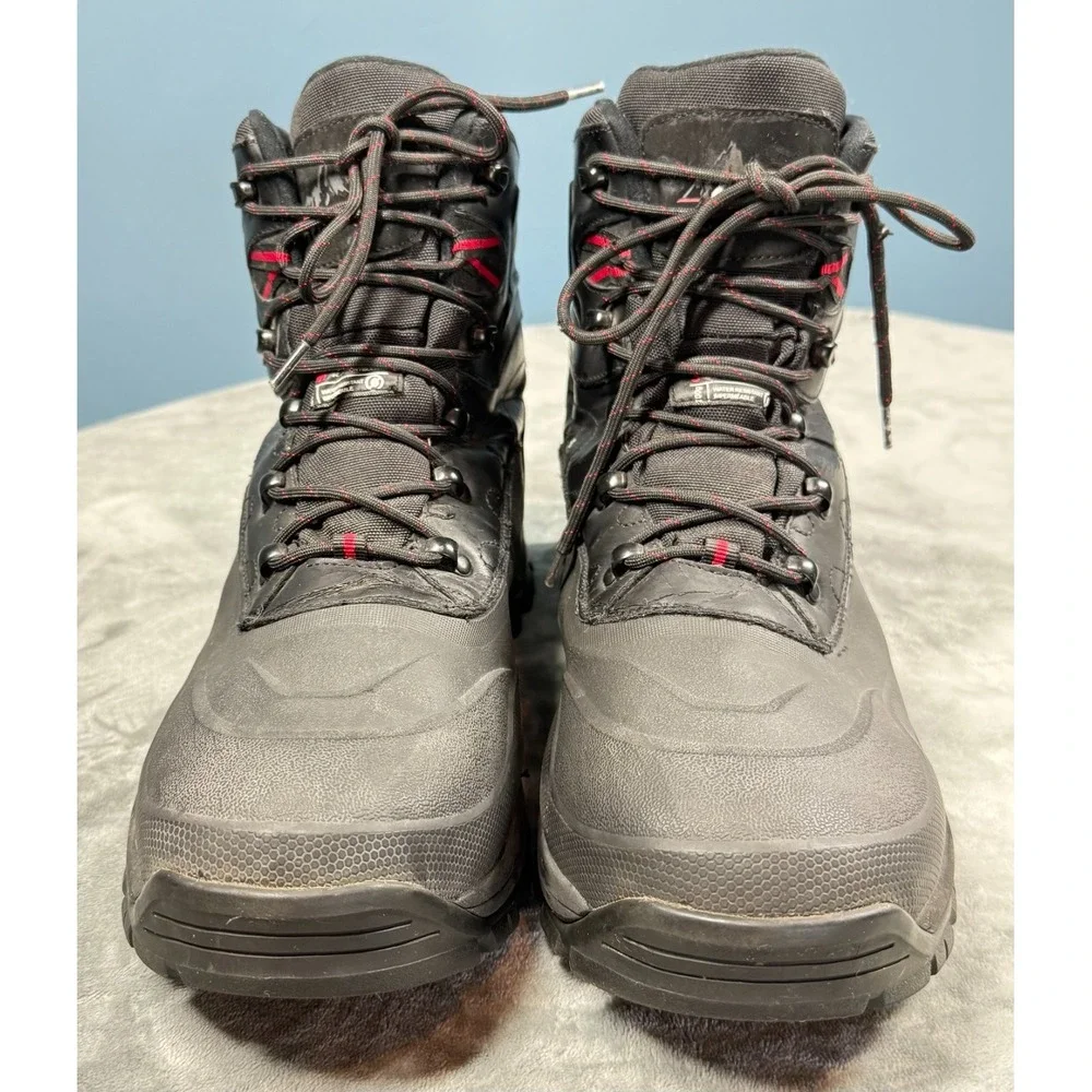 NortiV8 Mens Hiking Boots 10 Black Waterproof Insulated Thinsulate